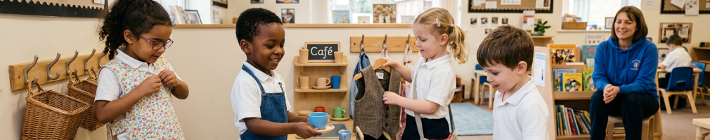 Dressing-up clothes for EYFS banner