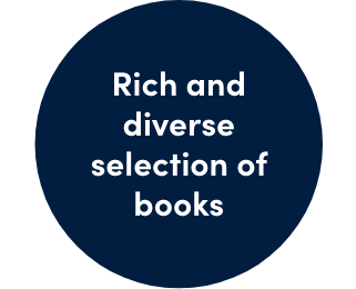 Rich and diverse selection of books.
