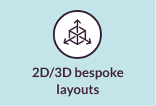 2D/3D bespoke layouts