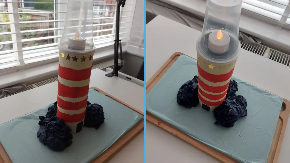 Cardboard lighthouse