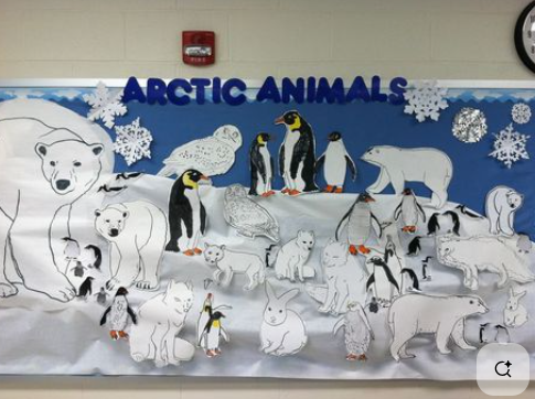 polar bear winter display