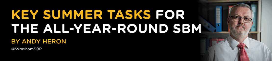 Key summer tasks for the all-year-round SBM by Andy Heron