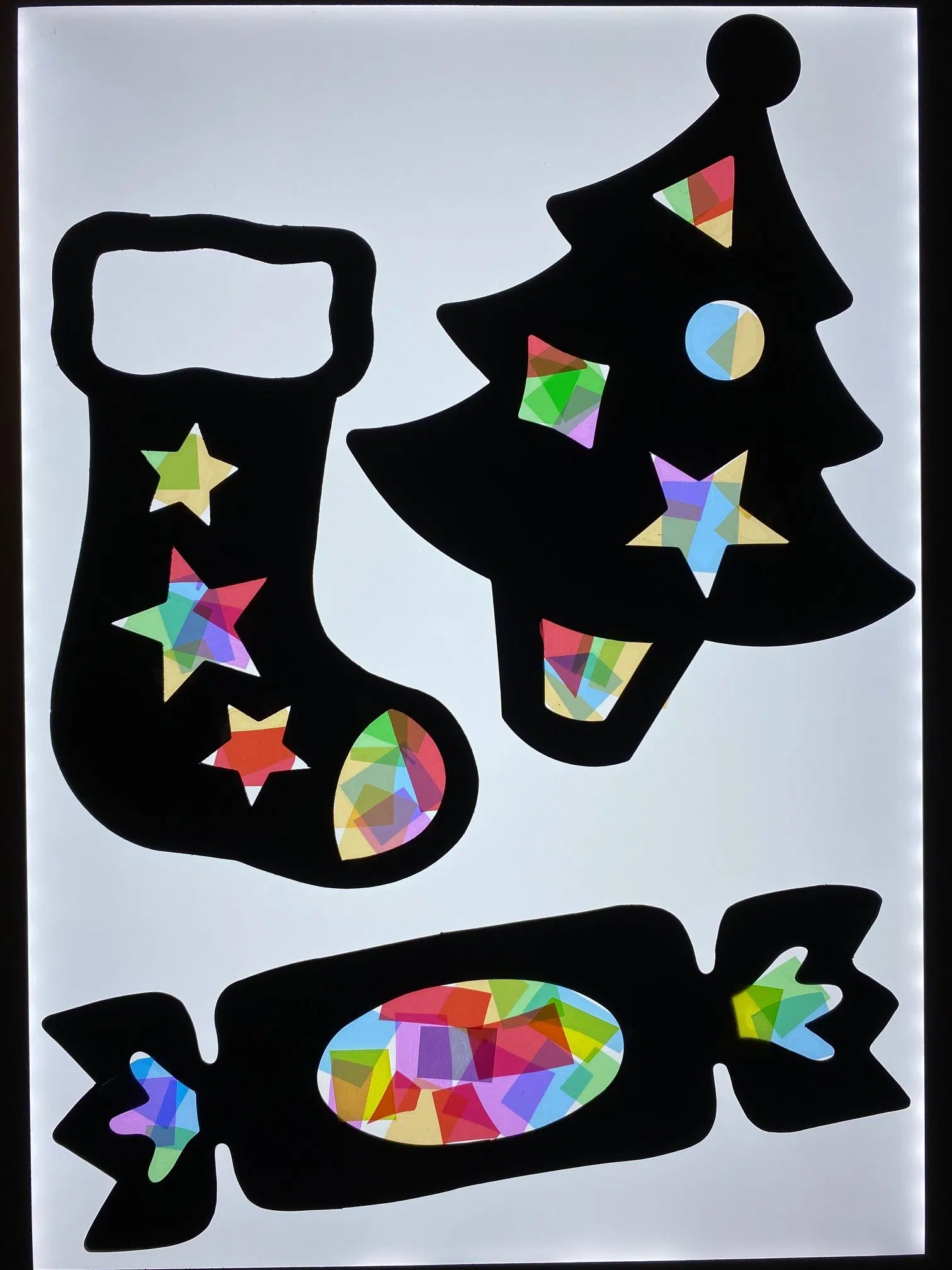 Stained glass decorations