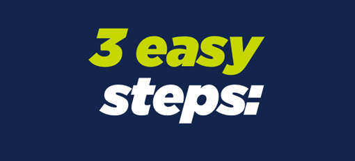 3 easy steps