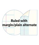 Ruled with Margin / Plain Alternate
