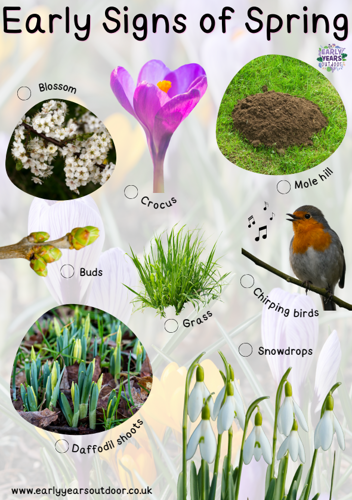 Early signs of spring poster