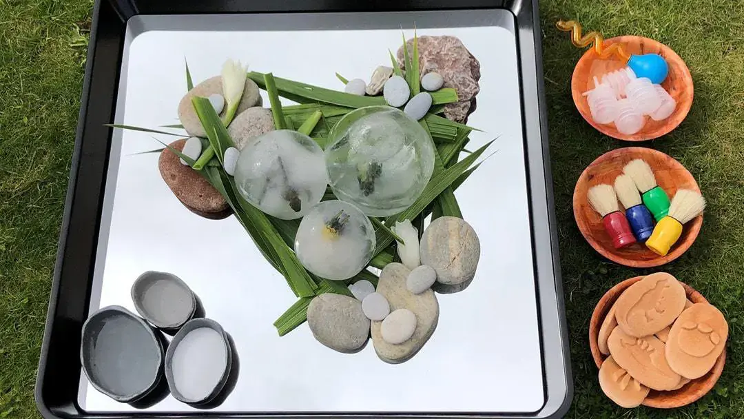 Outdoor ice play ideas