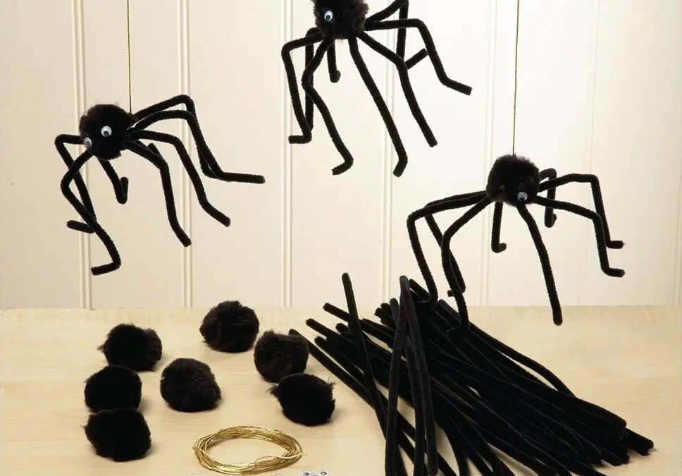 easy pipe cleaner spiders