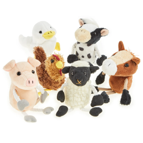 farm animal finger puppets