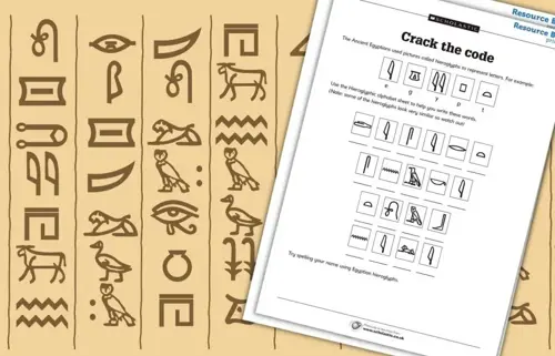 Ancienct Egypt hieroglyhs resource
