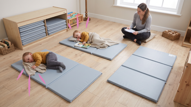 Sleep time on mats