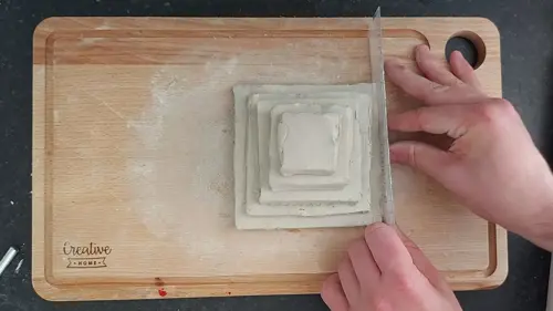Pyramid shape cutting