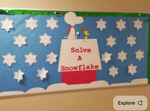 Snoopy winter display